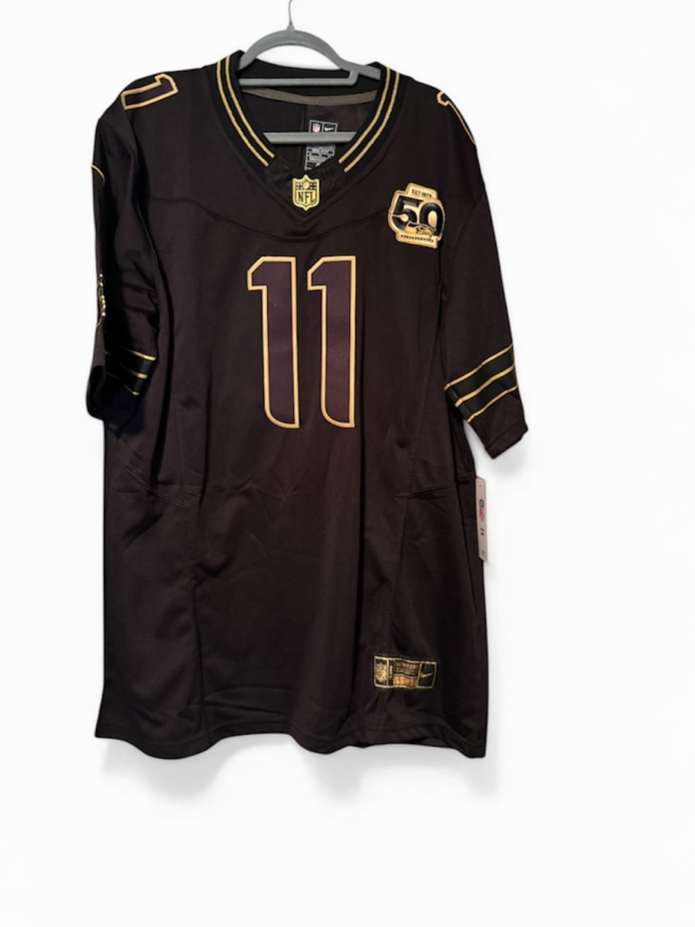 NFL Black and Gold On-Field Apparel Tag